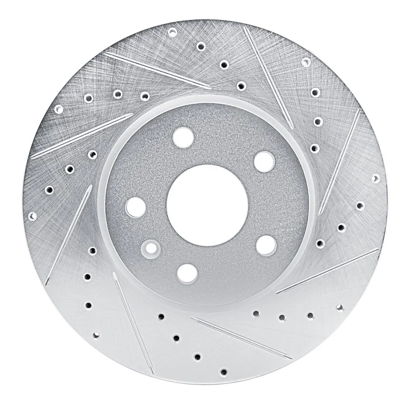R1 Concepts 631-46061R, R1 19-25 Buick Envision Front Right Drilled & Slotted Silver Brake Rotor