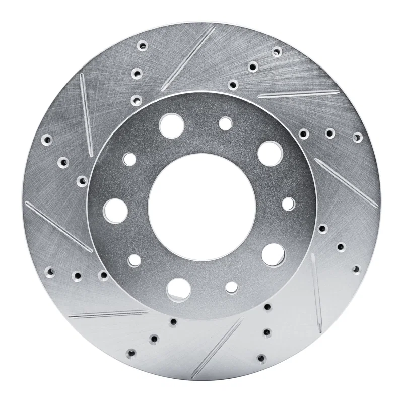 R1 Concepts 631-40114L, R1 14-25 Ram Promaster 2500 Front Left Drilled & Slotted Silver Brake Rotor