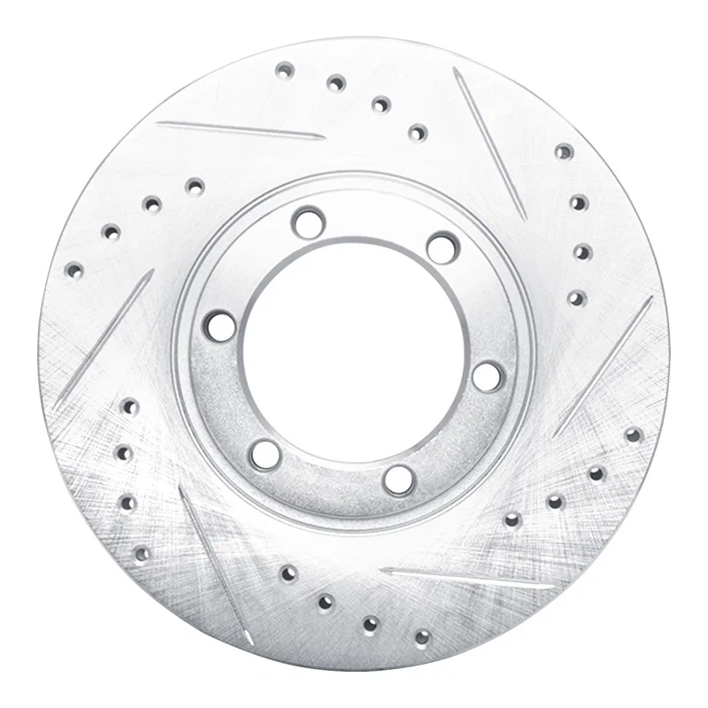 R1 Concepts 631-37007R, R1 86-06 Chevrolet Luv Pickup (Mexico) Front Right Drilled & Slotted Silver Brake Rotor
