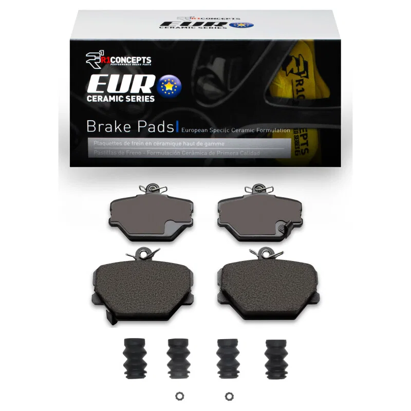 R1 Concepts 2600-1252-01, R1 05-16 Smart Fortwo Front Euro Ceramic Pads & Hardware Kit