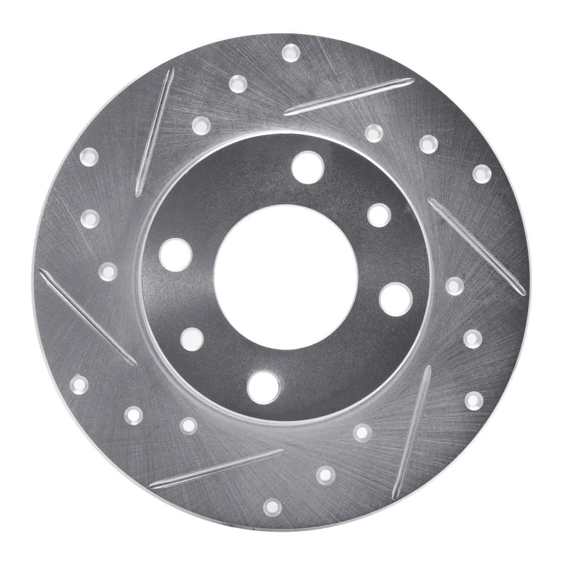 R1 Concepts 631-07000L, R1 66-92 Bertone X-1/9 Rear Left Front Left Drilled & Slotted Silver Brake Rotor