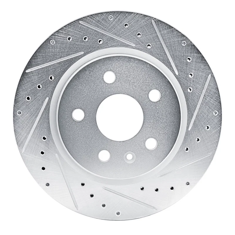 R1 Concepts 631-46062R, R1 19-25 Buick Envision Rear Right Drilled & Slotted Silver Brake Rotor