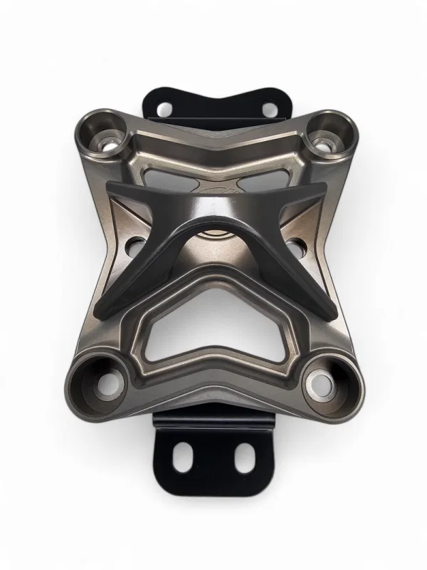 Elektric Off Road RRP210015, 2022+ Can Am X3 Maverick 10 Bolt Radius Rod Plate With Pull Hook (Gun Metal)