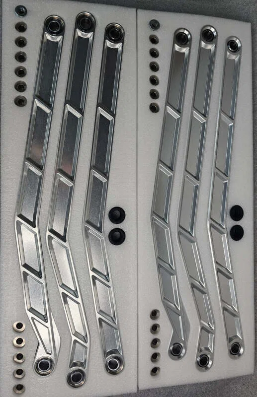 Elektric Off Road RRL210029, 2017+ Can-Am X3 Maverick High Clearance Radius Rods In Clear Finish For 72In